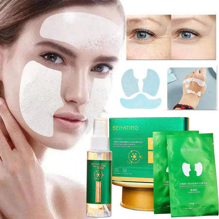 Six Peptide Remove Wrinkles Face Serum Protein Patch Lifting Cheek Forehead Fade Fine Lines Anti-aging Moisturizeing Skin Care